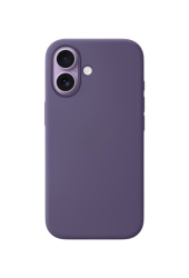 Силиконовый чехол на iPhone 17 с MagSafe фиолетовый