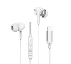 Наушники Wiwu Earbuds (EB318) Type-C белые