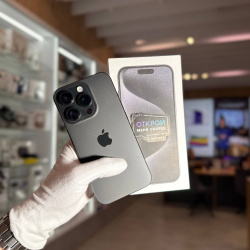 Смартфон Apple iPhone 15 Pro 128Гб "черный титан" б/у