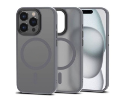 Чехол пластиковый Wiwu Armor Pro с MagSafe для iPhone 16 Pro матовый серый