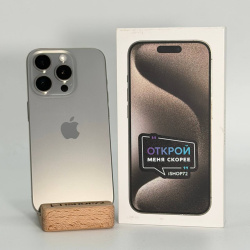 Смартфон Apple iPhone 15 Pro 256Гб "натуральный титан" б/у