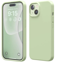 Чехол силиконовый Silicone Case MagSafe для iPhone 15 мятный