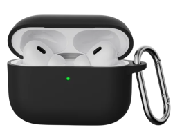Чехол силиконовый для Apple AirPods Pro 3 черный