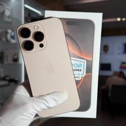 Смартфон Apple iPhone 16 Pro 128Гб "песчаный титан" б/у