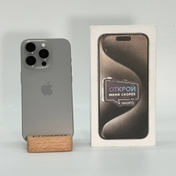 Смартфон Apple iPhone 15 Pro 128Гб "натуральный титан" б/у