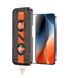 Защитное стекло Remax для iPhone 15/16 3D закаленное черное