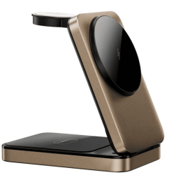 Док-станция БЗУ Wiwu (Wi-W038) 3в1 15W Wireless Charger песчано-черный