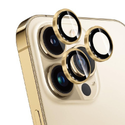 Защитное стекло камеры Wiwu Lens Guard для iPhone 14 Pro/14 Pro Max золотое