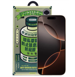 Защитное стекло Remax для iPhone 16 Pro Max 3D антишпион черное