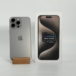 Смартфон Apple iPhone 15 Pro Max 512Гб &quot;натуральный титан&quot; б/у