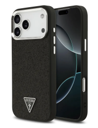 Чехол Guess MagSafe для iPhone 17 Pro Max черный блестящий