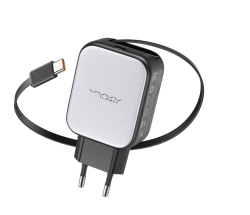 СЗУ Vyvylabs Swiftshine GaN 30W Type-C с кабелем черное