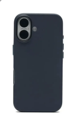 Чехол кожаный Kzdoo MagSafe для iPhone 17 темно-синий