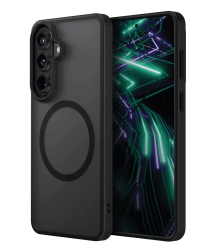 Чехол силиконовый Uniq Veren MagSafe для Samsung Galaxy S26 Plus матовый черный