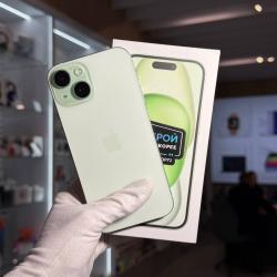 Смартфон Apple iPhone 15 256Гб зеленый б/у