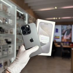 Смартфон Apple iPhone 15 Pro 256Гб "черный титан" б/у