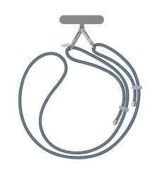 Шнурок на шею Uniq Coehl плетеный синий