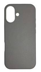 Чехол кожаный LeatherCase MagSafe для iPhone 17 серый