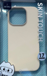 Чехол силиконовый Wiwu Skin Touch для iPhone 17 молочный
