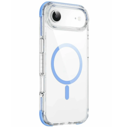 Чехол пластиковый Wiwu Hybrid Ultra с MagSafe для iPhone Air прозрачный с голубым