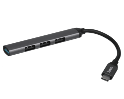 Разветвитель Hoco 4 в 1 серый