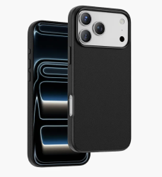 Чехол кожанный Keephone Peekaboo с MagSafe для iPhone 17 Pro черный