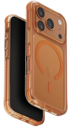 Чехол силиконовый Uniq Combat MagSafe для iPhone 17 Pro оранжевый