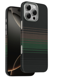 Чехол Keephone Kevlar Aurora MagSafe для iPhone 16 Pro Max зеленый
