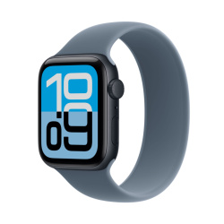 Apple Watch SE 3, 44 мм, корпус из алюминия цвета «тёмная ночь», спортивный ремешок синего цвета