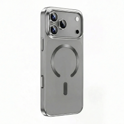 Чехол силиконовый Keephone Mococo с MagSafe для iPhone 17 Pro/18 Pro серый