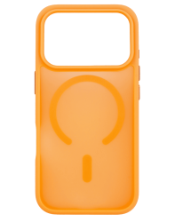 Чехол силиконовый VLP Bloom c MagSafe для iPhone 17 Pro матовый оранжевый