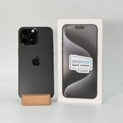 Смартфон Apple iPhone 15 Pro Max 1Тб &laquo;черный титан&raquo; б/у