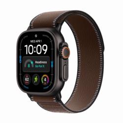 Apple Watch Ultra 4 GPS + Cellular, 49 мм, корпус из черного титана, ремешок Trail коричневого цвета