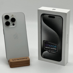 Смартфон Apple iPhone 15 Pro 1Тб "белый титан" (Dual Sim) б/у