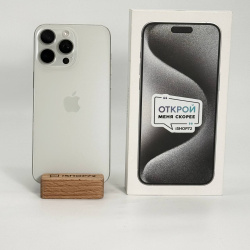 Смартфон Apple iPhone 15 Pro Max 256Гб &quot;белый титан&quot; б/у