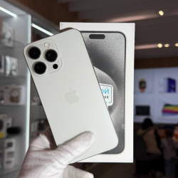 Смартфон Apple iPhone 15 Pro Max 256Гб "белый титан" б/у