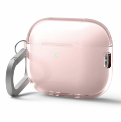 Чехол силиконовый Elago Clear Strap для Apple AirPods Pro 3 розовый