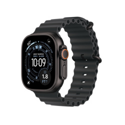 Apple Watch Ultra 3 GPS + Cellular, 49 мм, корпус из черного титана, ремешок Ocean черного цвета