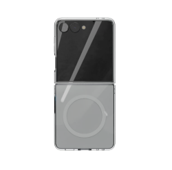 Чехол пластиковый VLP Puro c MagSafe на Samsung Galaxy Z Flip 8 прозрачный