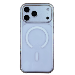 Чехол пластиковый Keephone X-Crystal с MagSafe для iPhone 18 Pro белый