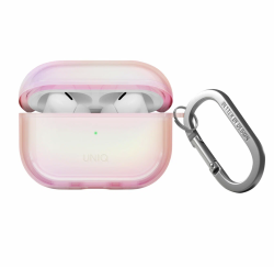 Чехол Uniq Iridescia для Apple AirPods Pro 2 переливающийся розовый