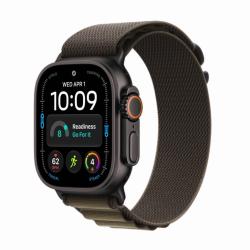 Apple Watch Ultra 4 GPS + Cellular, 49 мм, корпус из черного титана, ремешок Alpine оливкого цвета