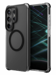 Чехол силиконовый Uniq Combat MagSafe для Samsung Galaxy S26 Ultra затемненный