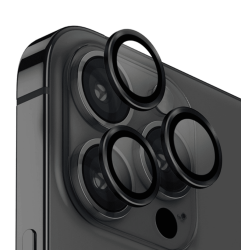 Защитное стекло камеры Uniq Optix для iPhone 15 Pro/15 Pro Max черное