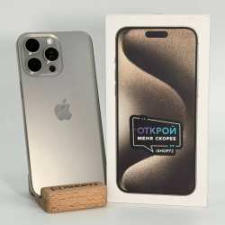 Смартфон Apple iPhone 15 Pro Max 512Гб &laquo;натуральный титан&raquo; б/у