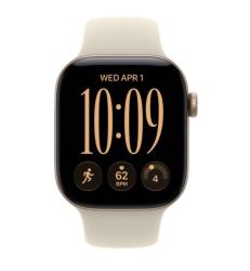Apple Watch Series 12, 42 мм, корпус из алюминия золотого цвета, спортивный ремешок песочного цвета