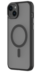 Чехол силиконовый Onzo c MagSafe для iPhone 15 матовый черный