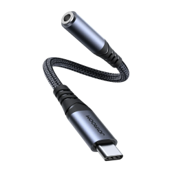 Переходник Joyroom Type-C to 3.5 тканевый черный
