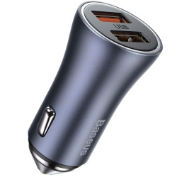 АЗУ Baseus Golden Contactor Pro 40W 2 USB синее