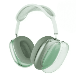 Накладка силиконовая для AirPods Max прозрачная зеленая